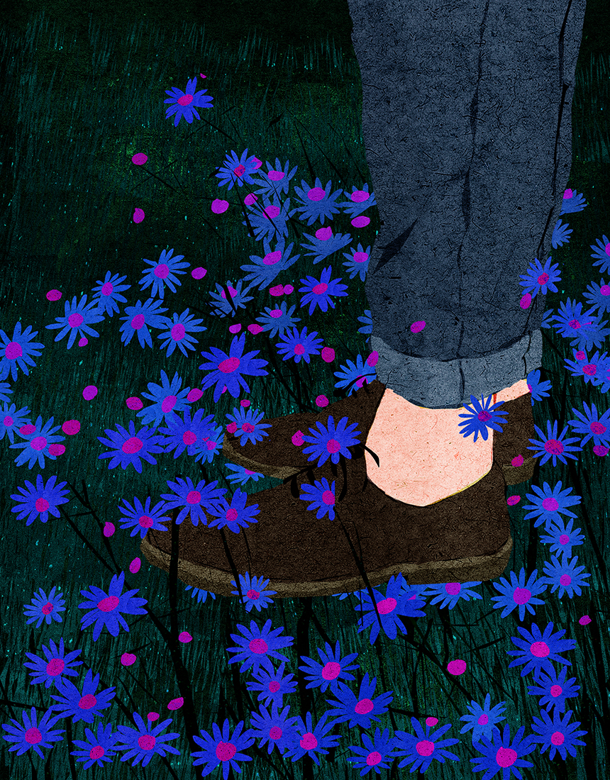 blue Flowers ILLUSTRATION  Landscape Nature pink portrait purple woman (9).jpg