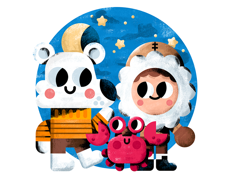 Friends animals art bear book cold friends illustration illustrator ki.png