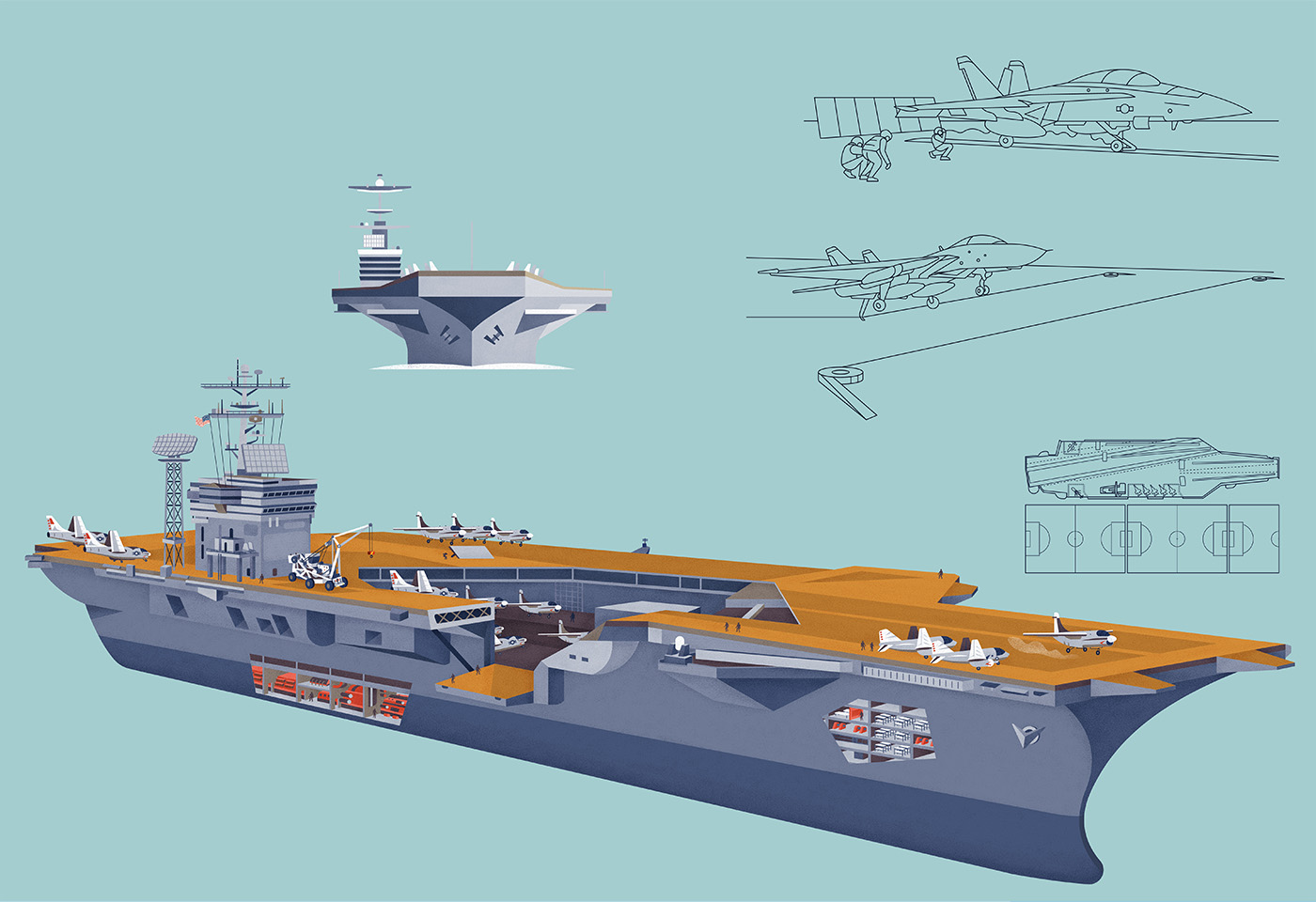 technical ILLUSTRATION  Perspective Ocean liner trains construction te (6).jpg