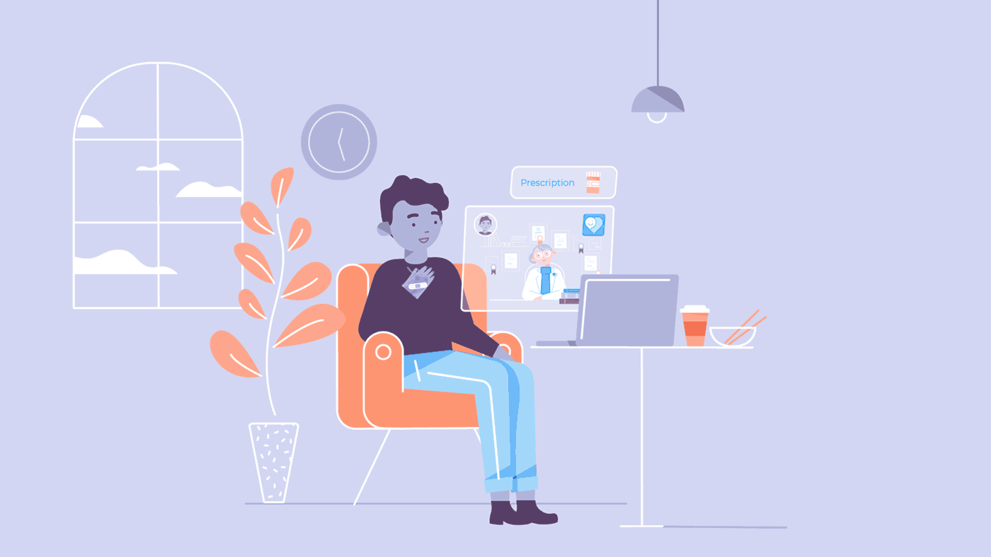 ILLUSTRATION  animation  Character design  explainer video Health doct (3).gif