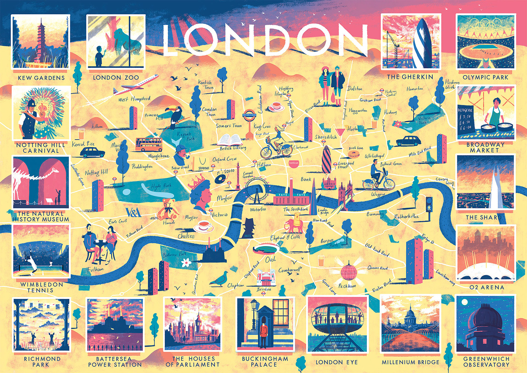 ILLUSTRATION  map map of london illustrated map London Kew Gardens tex (2).jpg