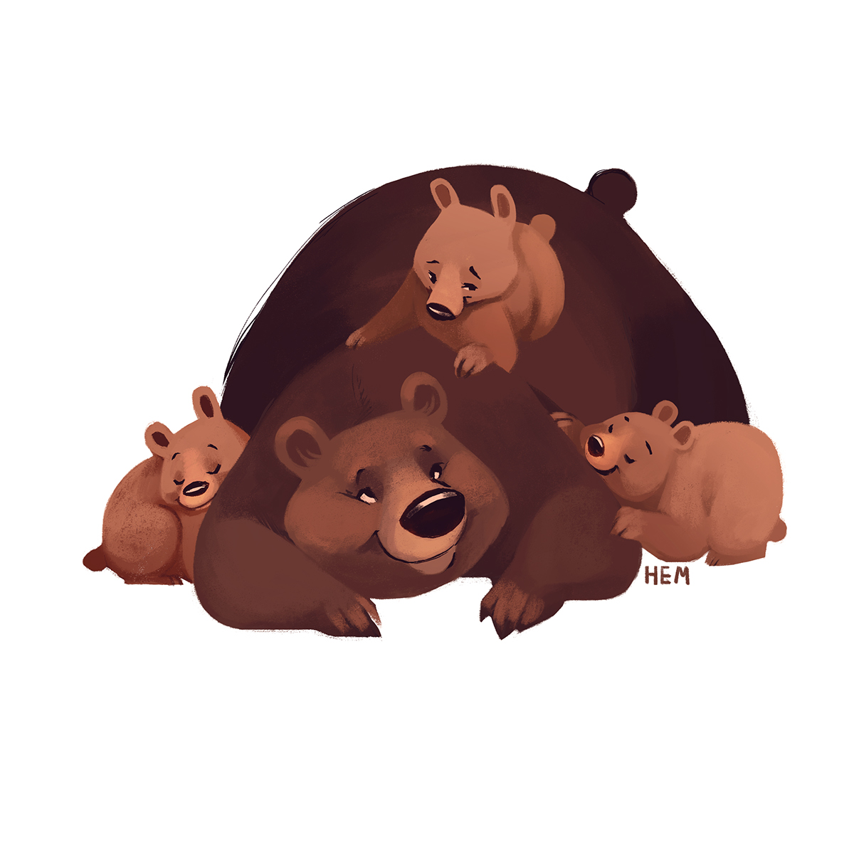 bear art graphic ILLUSTRATION  Character Bears around us (3).jpg