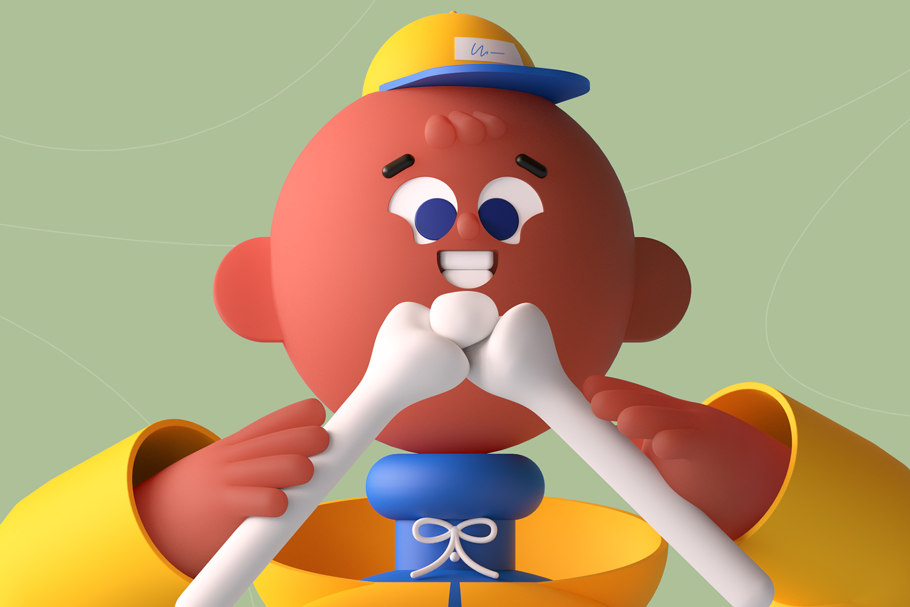 ILLUSTRATION  gif loop Character design  cesar pelizer cinema 4d 3D Ch (5).jpg