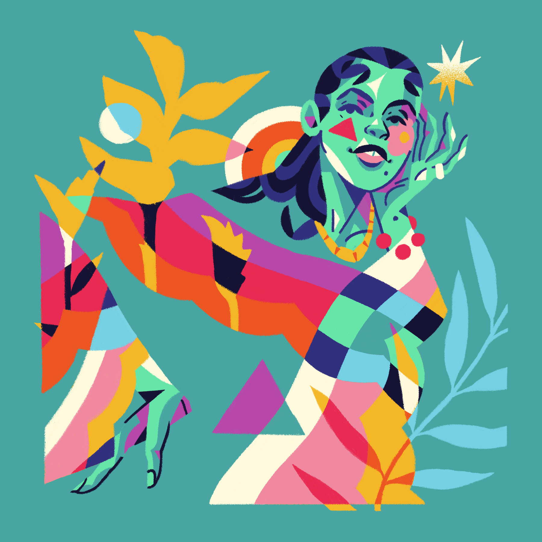 color colores ILLUSTRATION  ilustracion moda naturaleza photoshop Seri.jpg