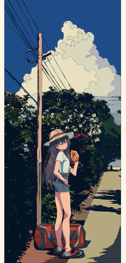 オリジナル 夏 - 焦茶的插画.jpg