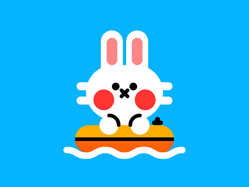 The temperatures rising animals bunny character cute illustration illu.png