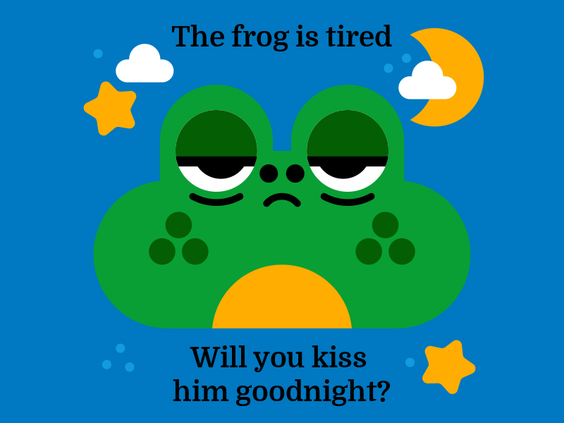Tired frog amphibians animal boardbook frog illustration illustrator k.jpg
