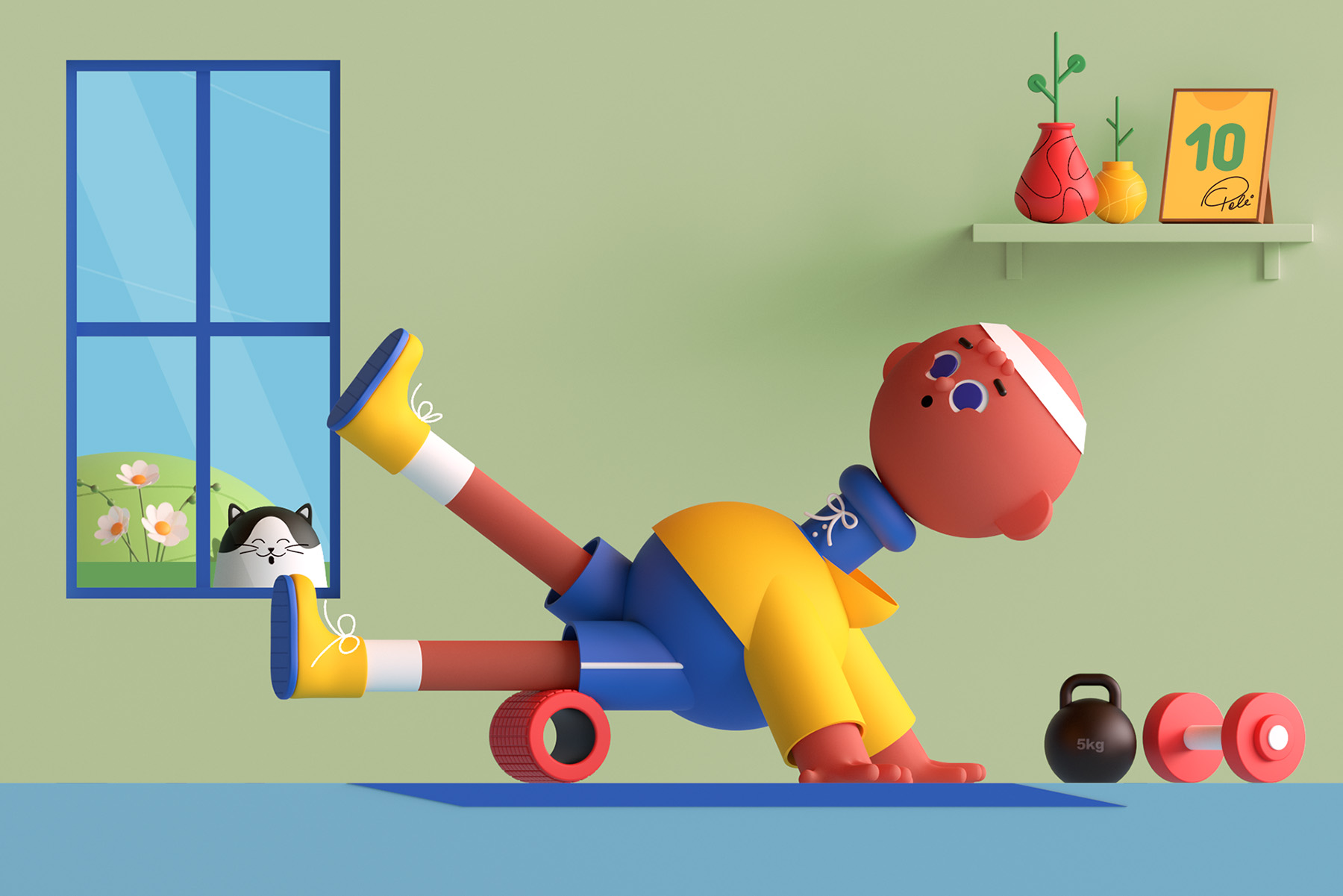 ILLUSTRATION  gif loop Character design  cesar pelizer cinema 4d 3D Ch (2).jpg