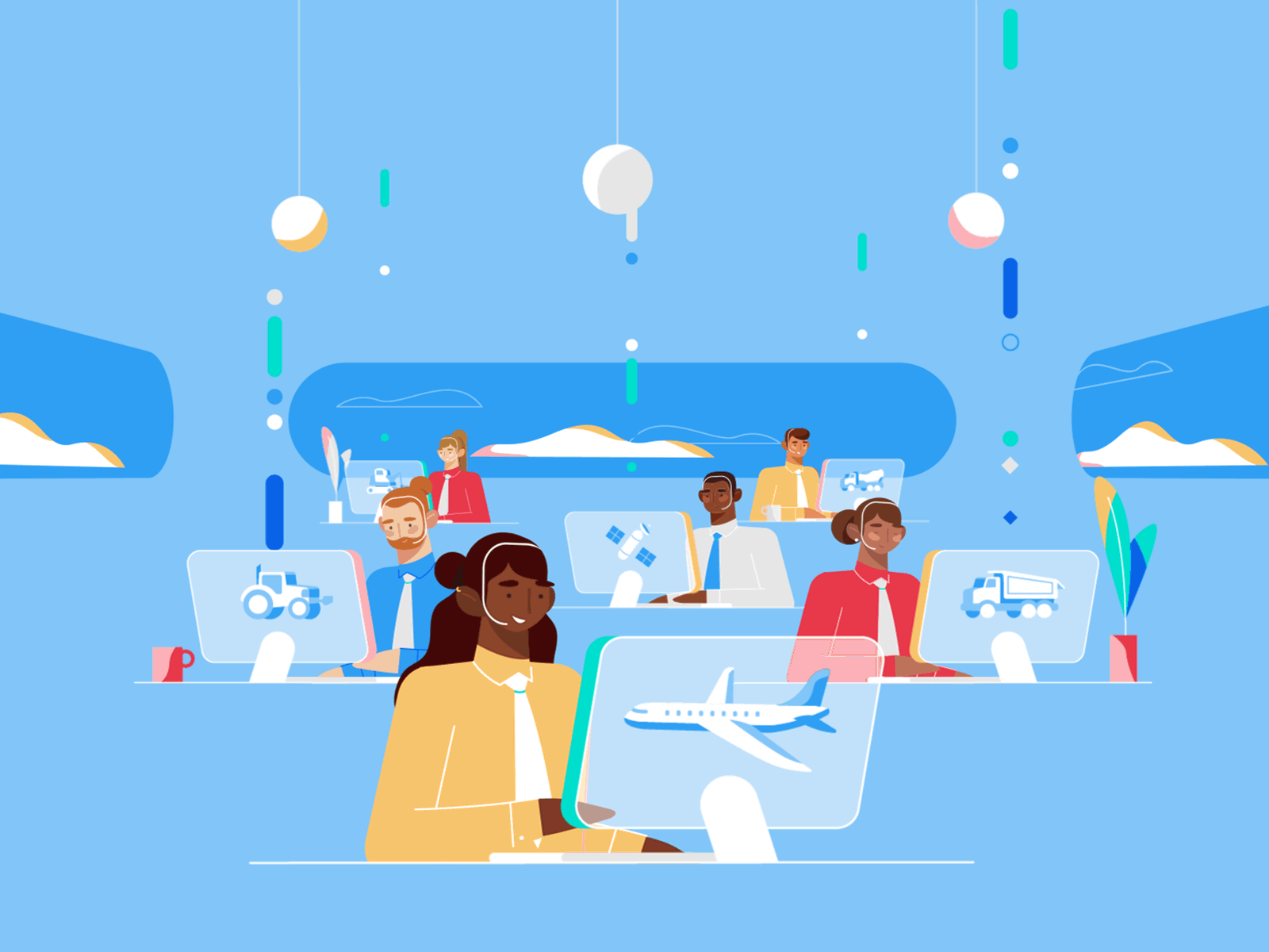 Adobe After Effects adobe illustrator animation  art direction  car ch.gif