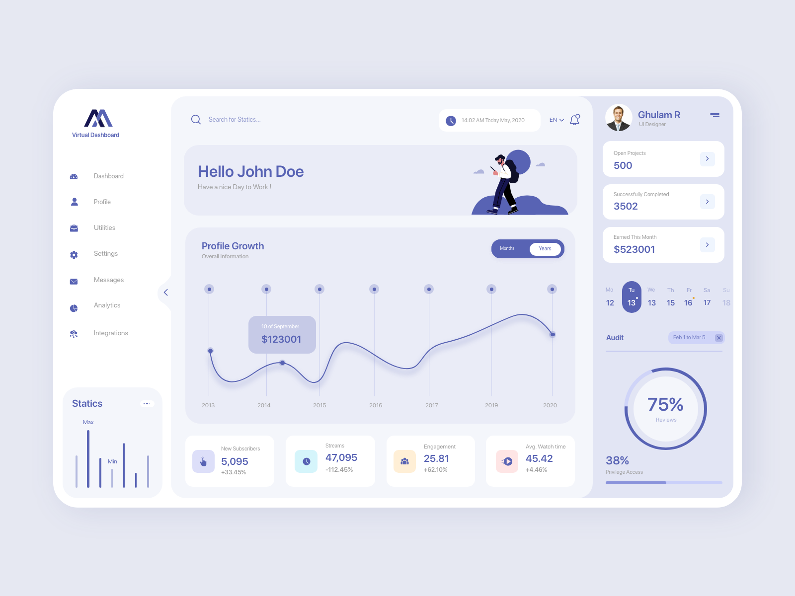 社区人工归类网页 Dashboard UX UI Design minimal desig.png