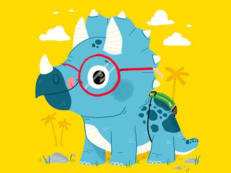 Tristan the four-eyed Triceratops  animals cute dinosaur dinosaurs dra.jpg