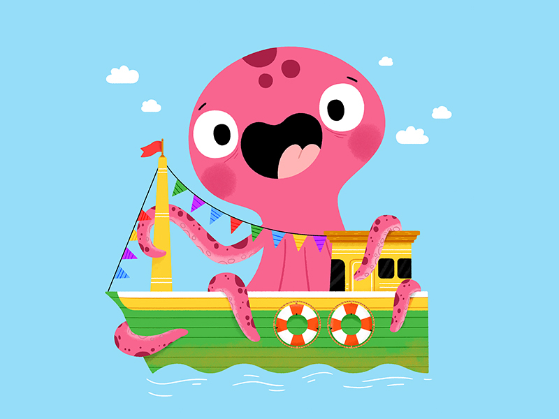 Party boat animals cute drawing fun illustration illustrator kids kids.jpg
