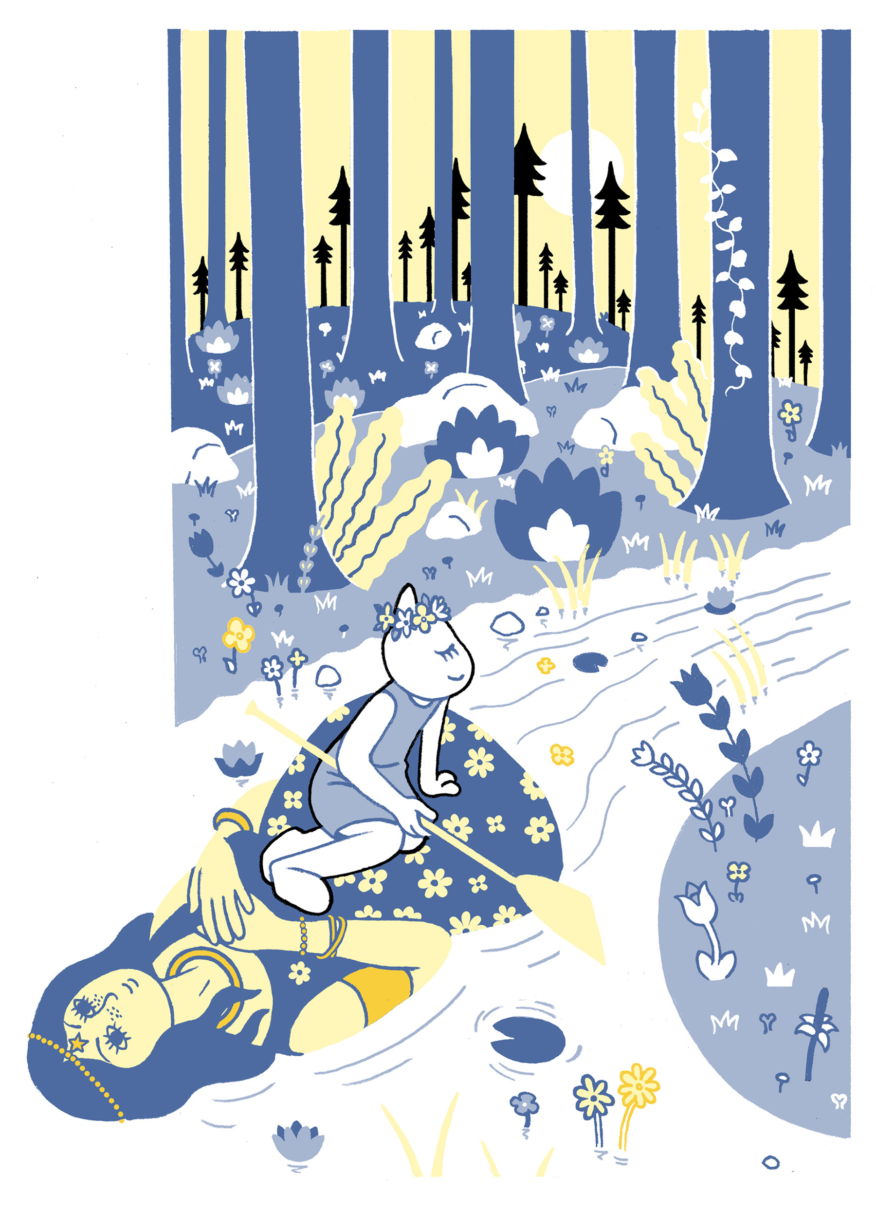 digitalart characterdesign ILLUSTRATION  moomin Snufkin snorkmaiden to.jpg