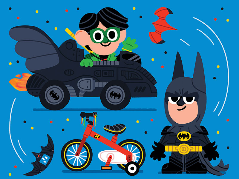 Dynamic Duo batman comics cute drawing fun illustration illustrator ki.jpg