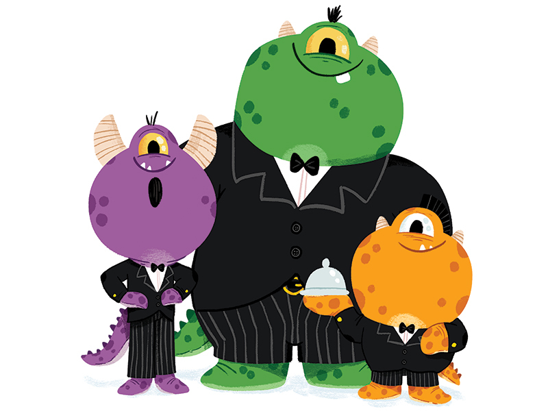 A monstrous night out book character colour cute fun illustration illu.jpg