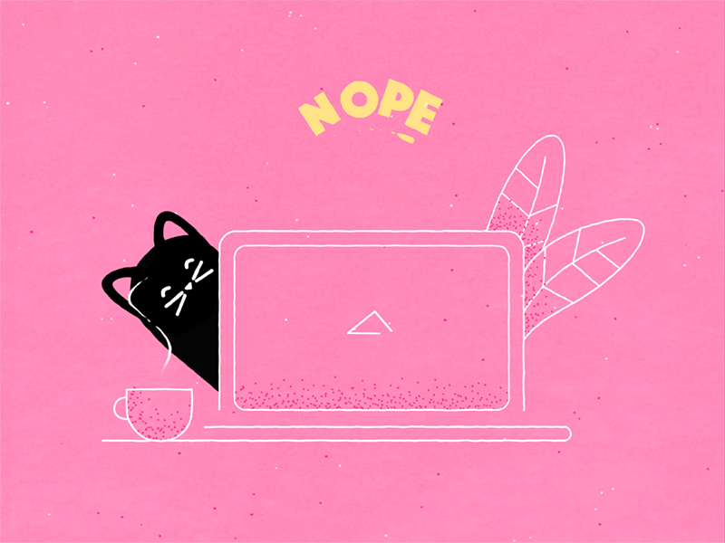 Collection gif ILLUSTRATION  animation  dots Cat texture noise buildin.gif