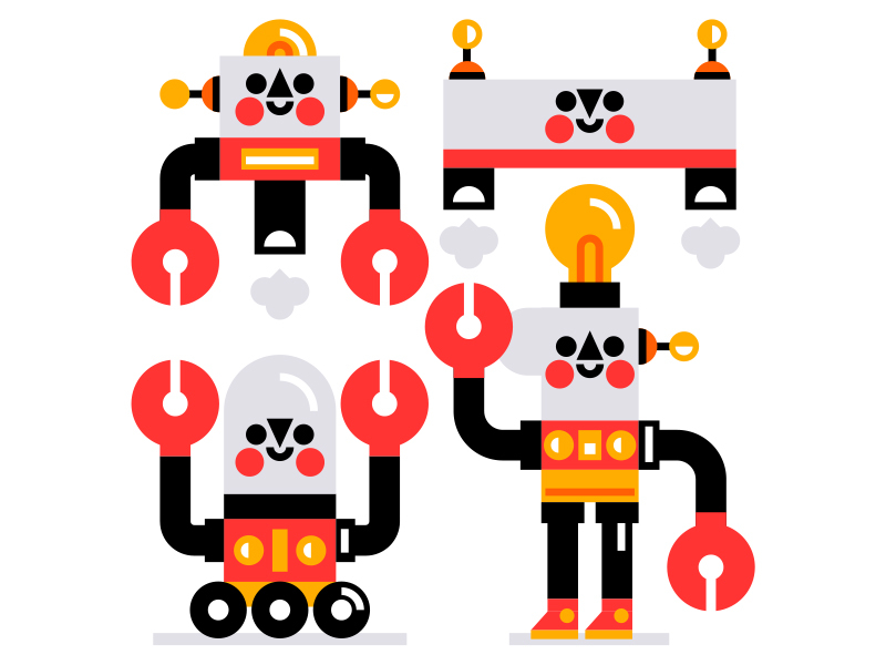 Beep beep boop cute doodle friends illustration illustrator robots vec.jpg