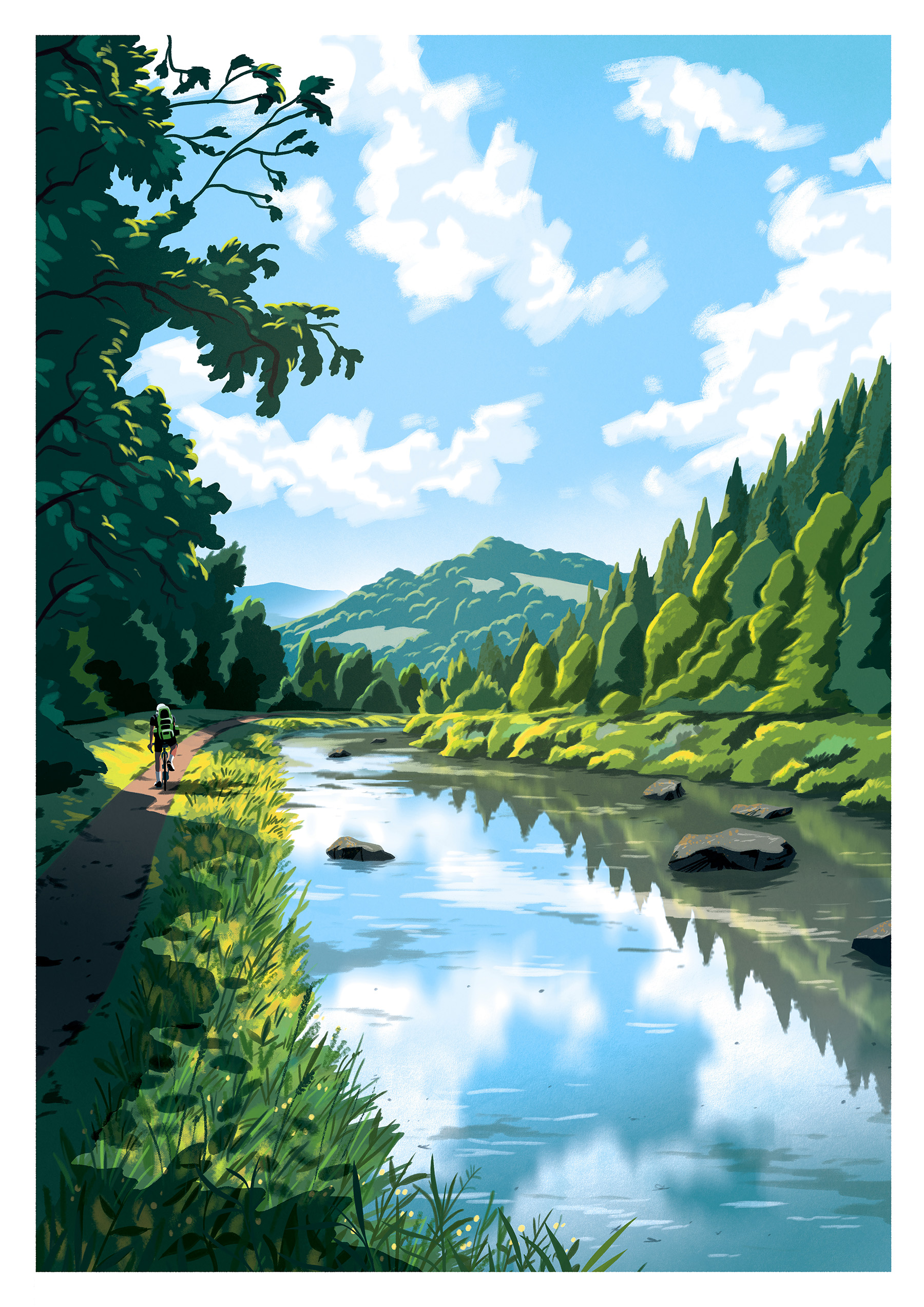 British Countryside countryside english country Illustrator Landscape.jpg