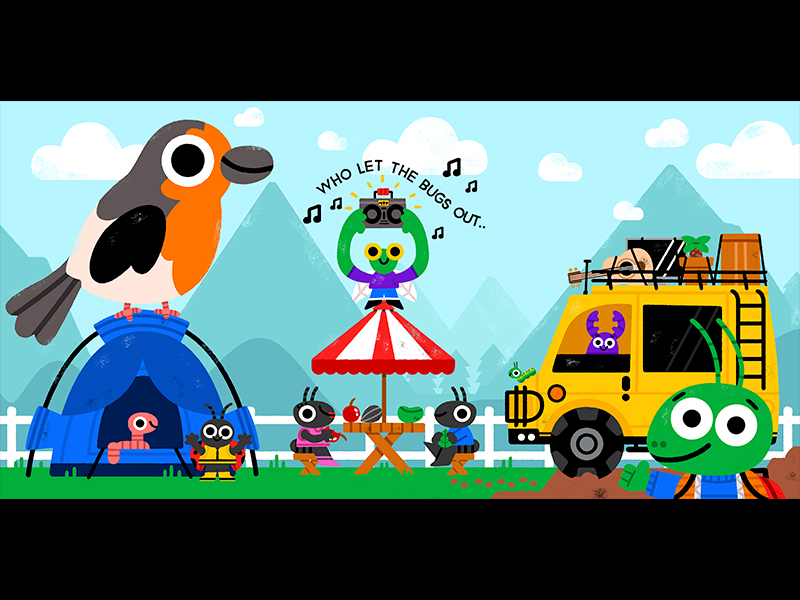 Who let the bugs out.. bugs cute drawing fun illustration illustrator.jpg