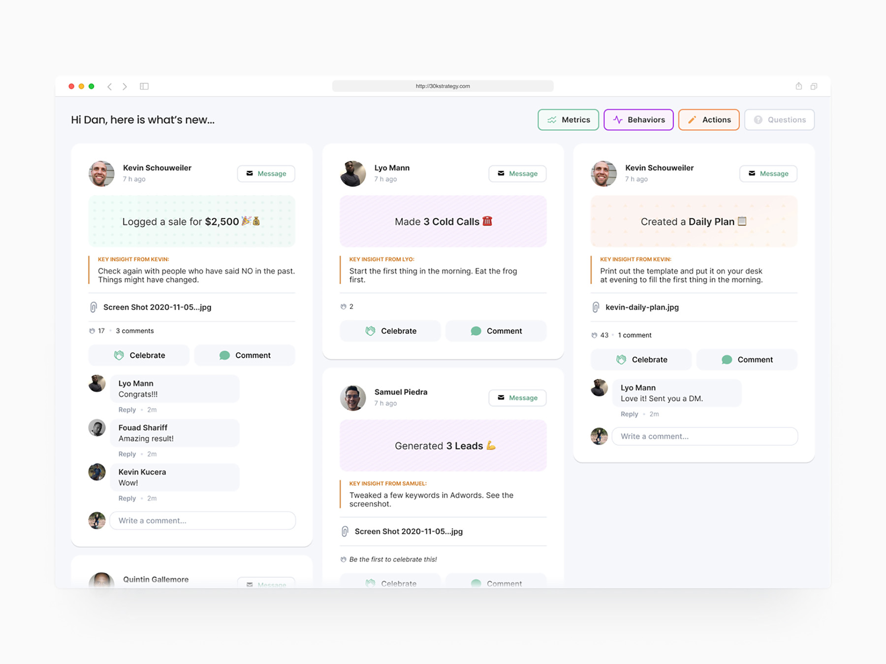 社区人工归类网页 What s new Activity - Learning platform. ux design web ui web app ux w.jpg