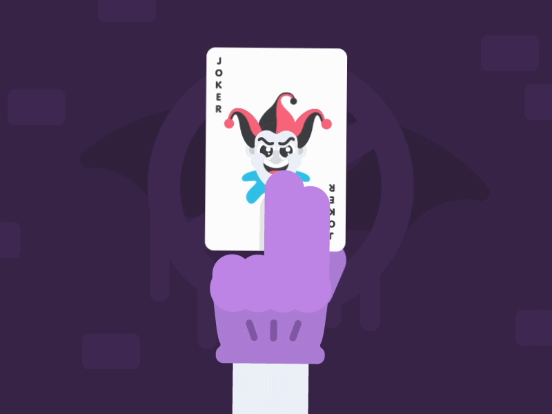 Calling card animation art batman bats card illustration joker motion.gif