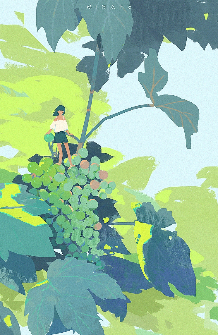 2021上半年速涂创作练习插画创作习作风绽 - 原创作品 - 站酷 ZCOOL (5).jpg