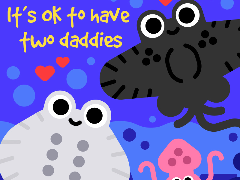 Having two daddies is A-OK! animals book character illustration illust.jpg