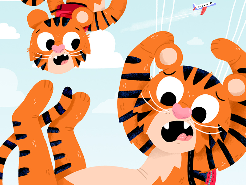 Free fallin  animals cute drawing fun illustration illustrator kids ki.jpg