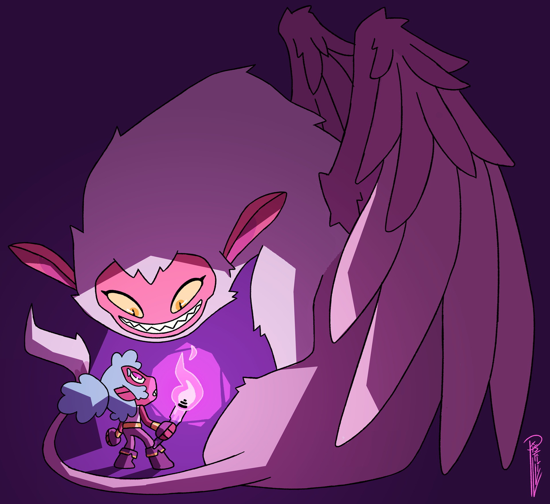 Character design  collab Digimon digital illustration ILLUSTRATION  Ni (2).png