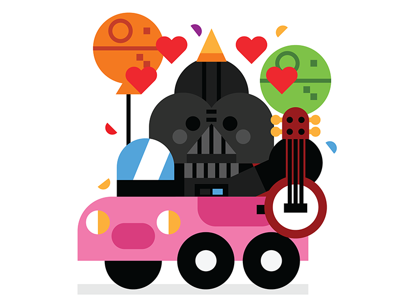 James Earl Jones character cute darth vader disney illustration james.png