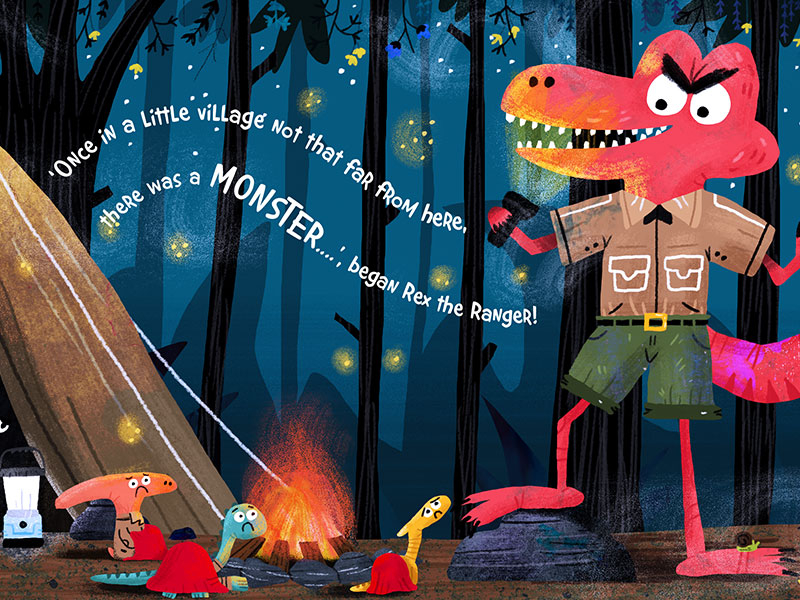 Ranger Rex book colour cute dinosaur draw drawing fun illustration ill.jpg