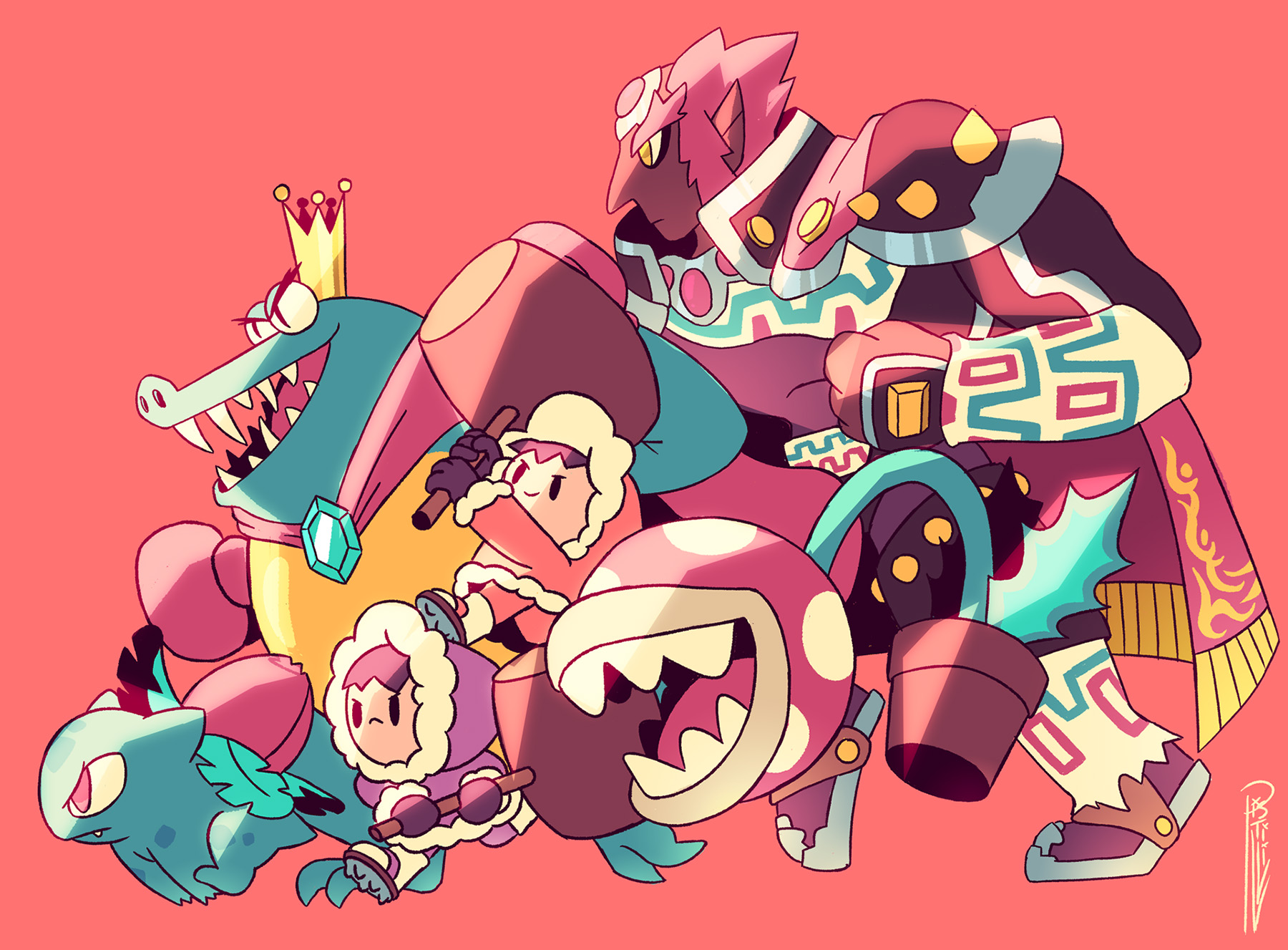 Character design  collab Digimon digital illustration ILLUSTRATION  Ni (8).jpg