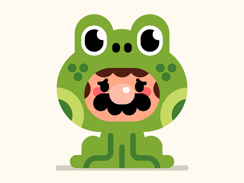 Anxiety Mario character frog suit frogs mario super mario bros 3 vecto.png