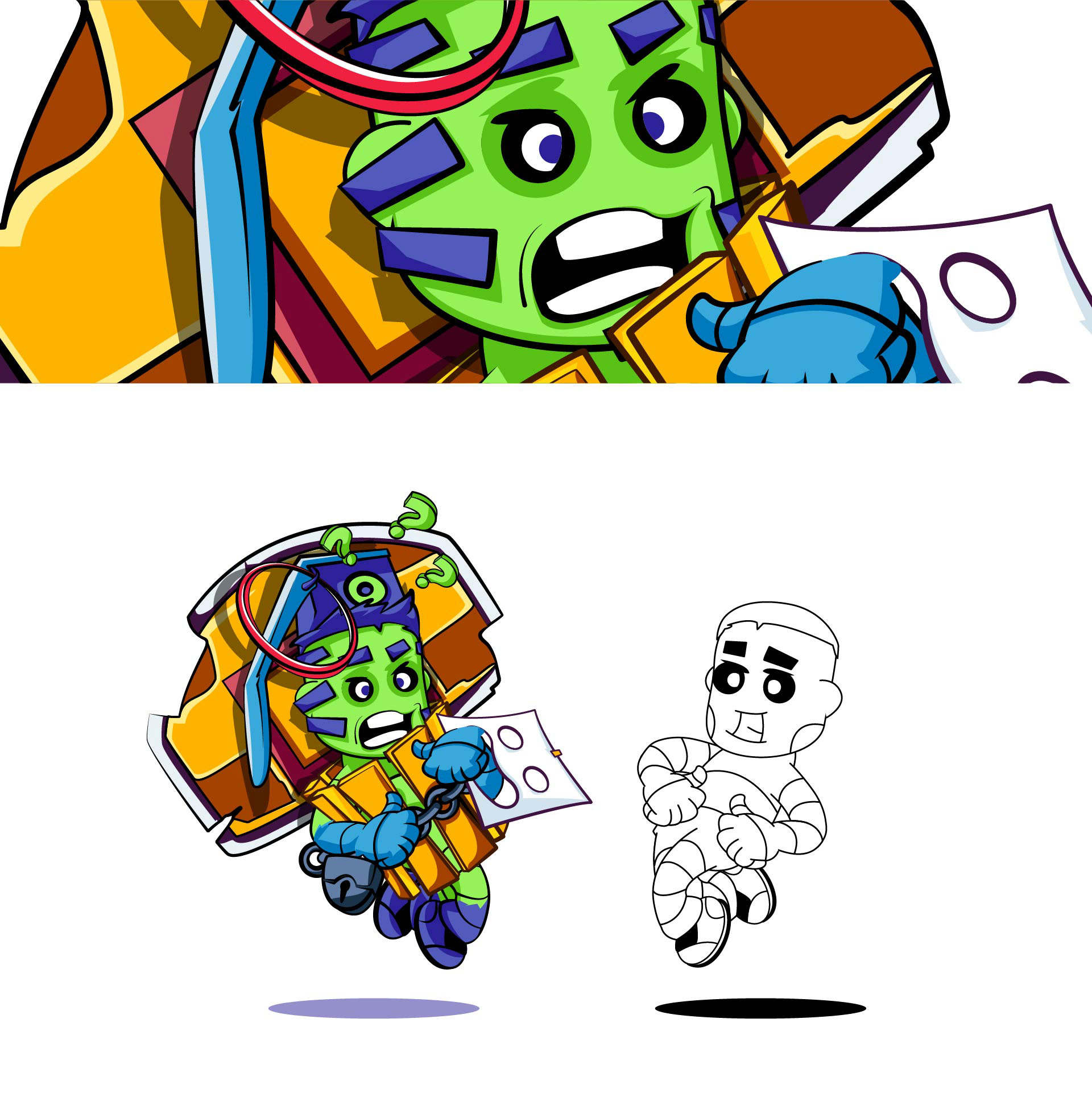 adobe illustrator cartoon Character design  Illustrator Mascot vector (6)-2.jpg