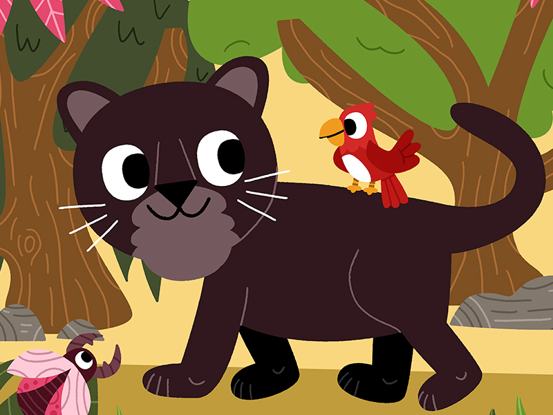 Welcome to the jungle animals cute drawing fun illustration illustrato.jpg