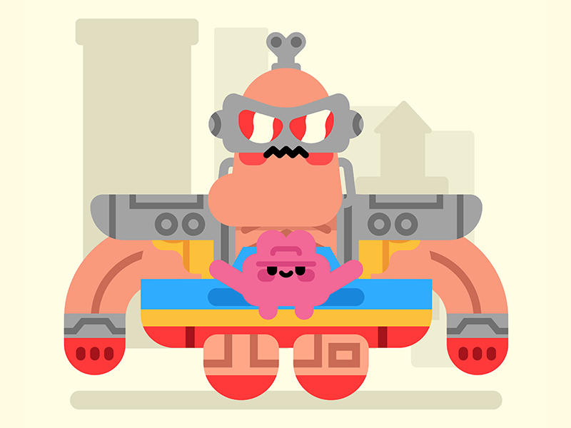 Krang  android character cute illustration kraang krang teenage mutant.png