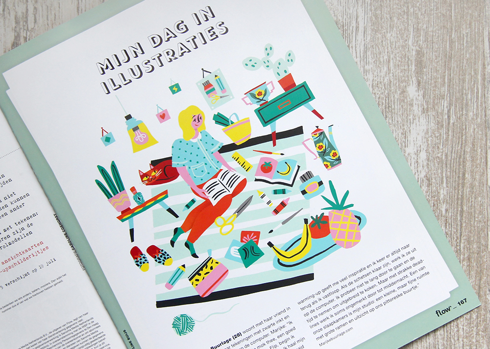 Flow Magazine tropical illustration women cute Tropical artist magazin (4).jpg