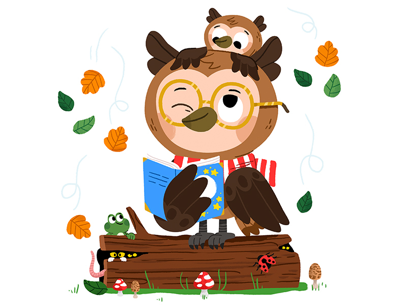 Autumn Owl animals brush fun illustration illustrator kids kidslit owl.jpg