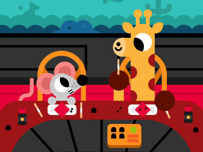 Lunch break animals character cute giraffe illustration japan kawaii k.png