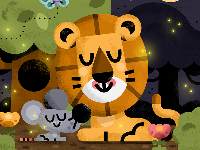 Fireflies animals book cute friends illustration illustrator kids kids.png