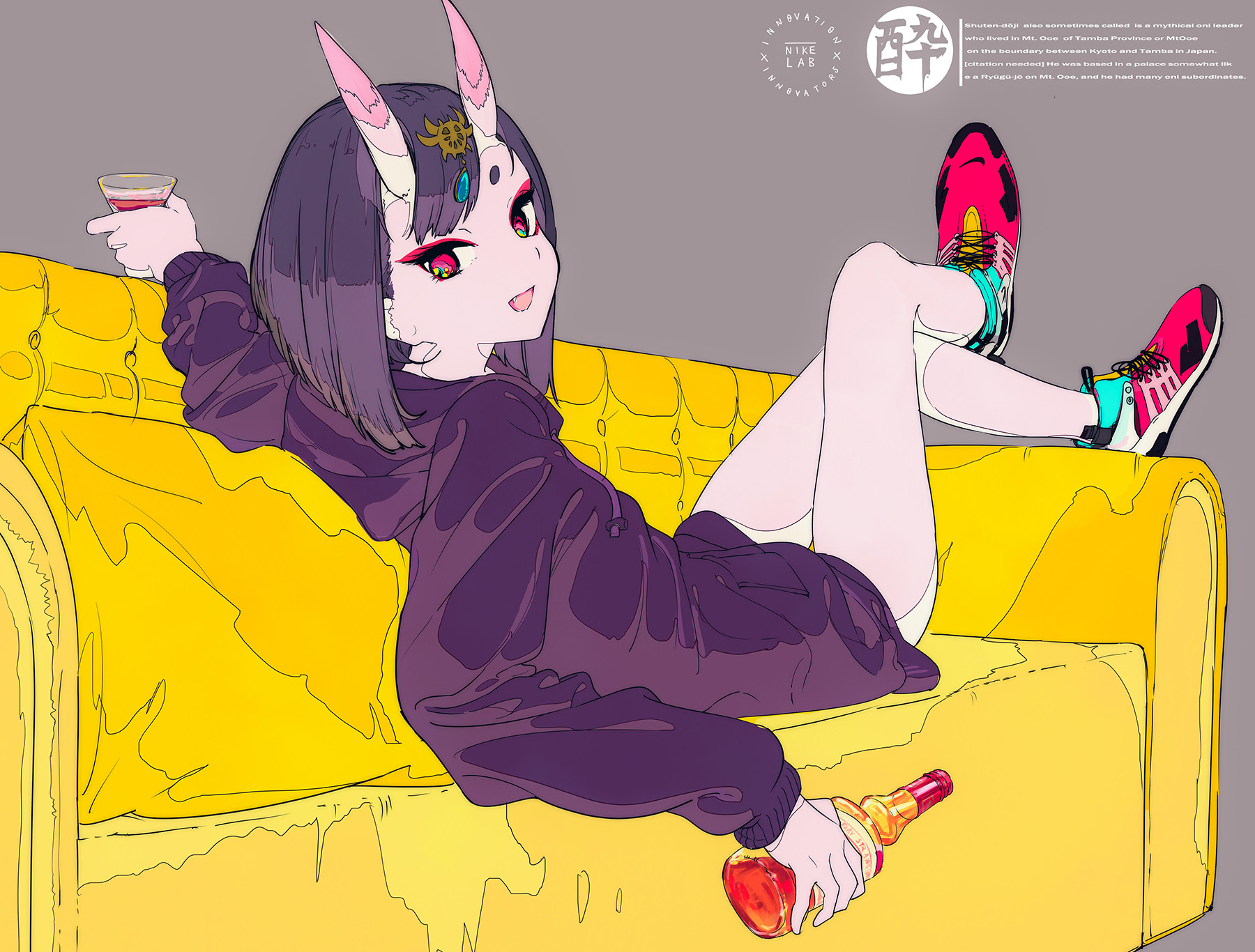 FateGrandOrder パーカー酒呑童子 - 焦茶的插画.jpg