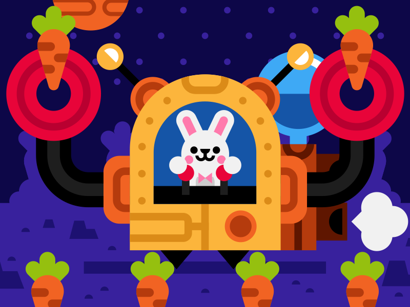 Space bunny animal bunny carrot carrots character cute illustration ki.png
