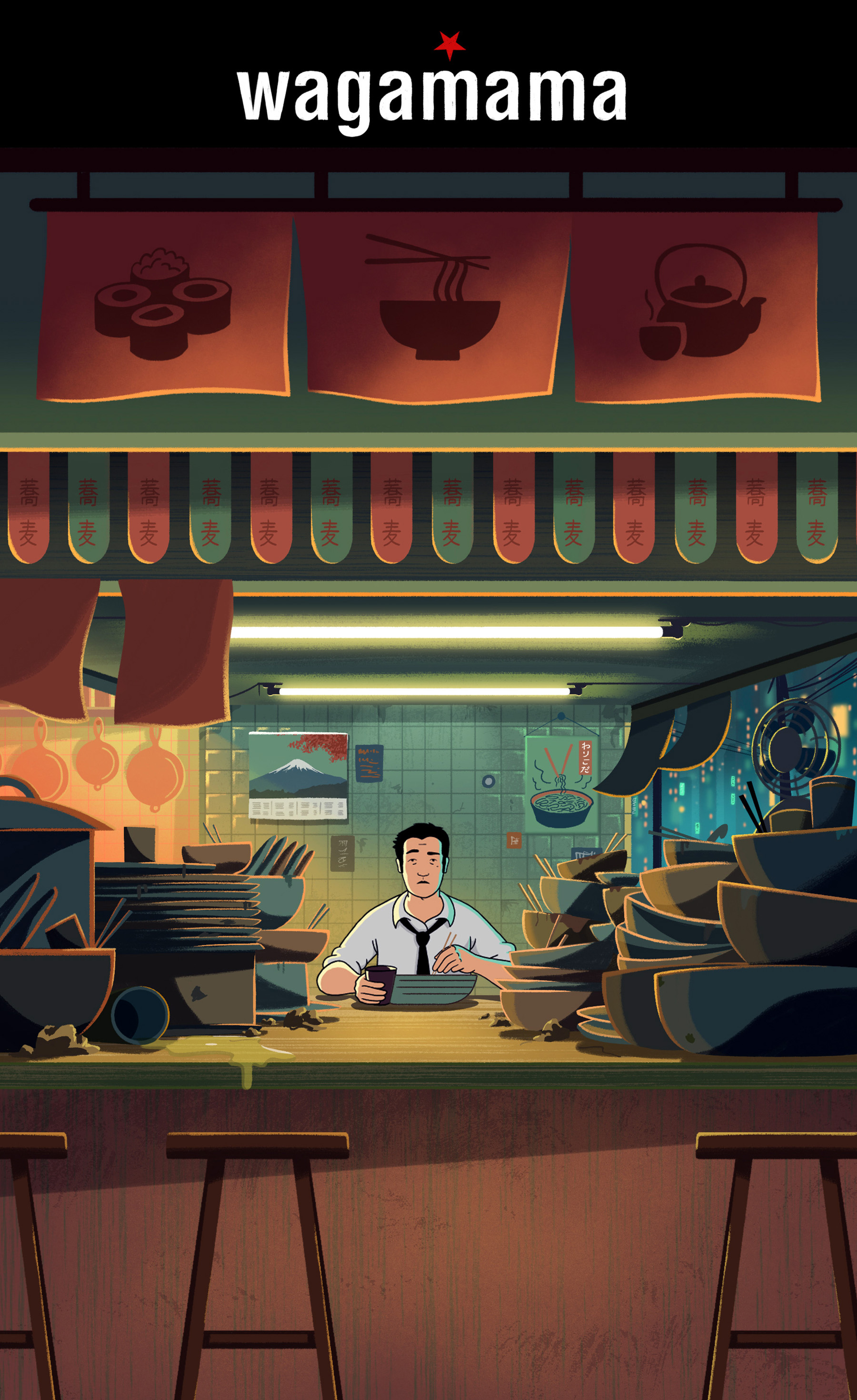animation  Wagamamas Cinema advert noodles ramen direction Character d.jpg