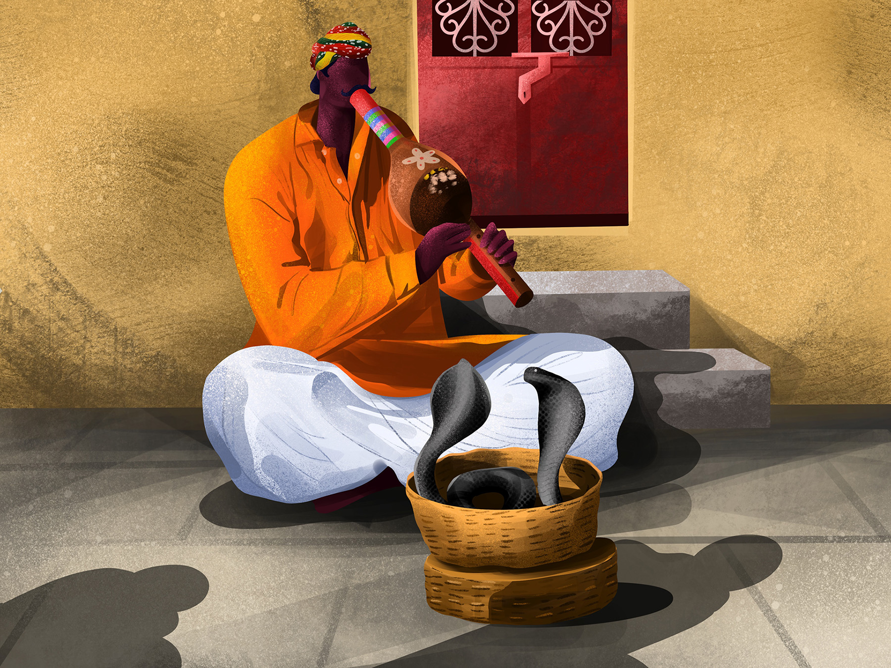 Character design  Nature indian Singer culture mother rain ILLUSTRATIO (4).jpg