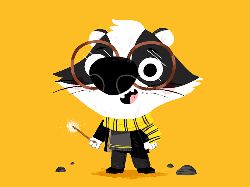 hufflepuffpride animal animals character colour cute drawing fun illus.jpg