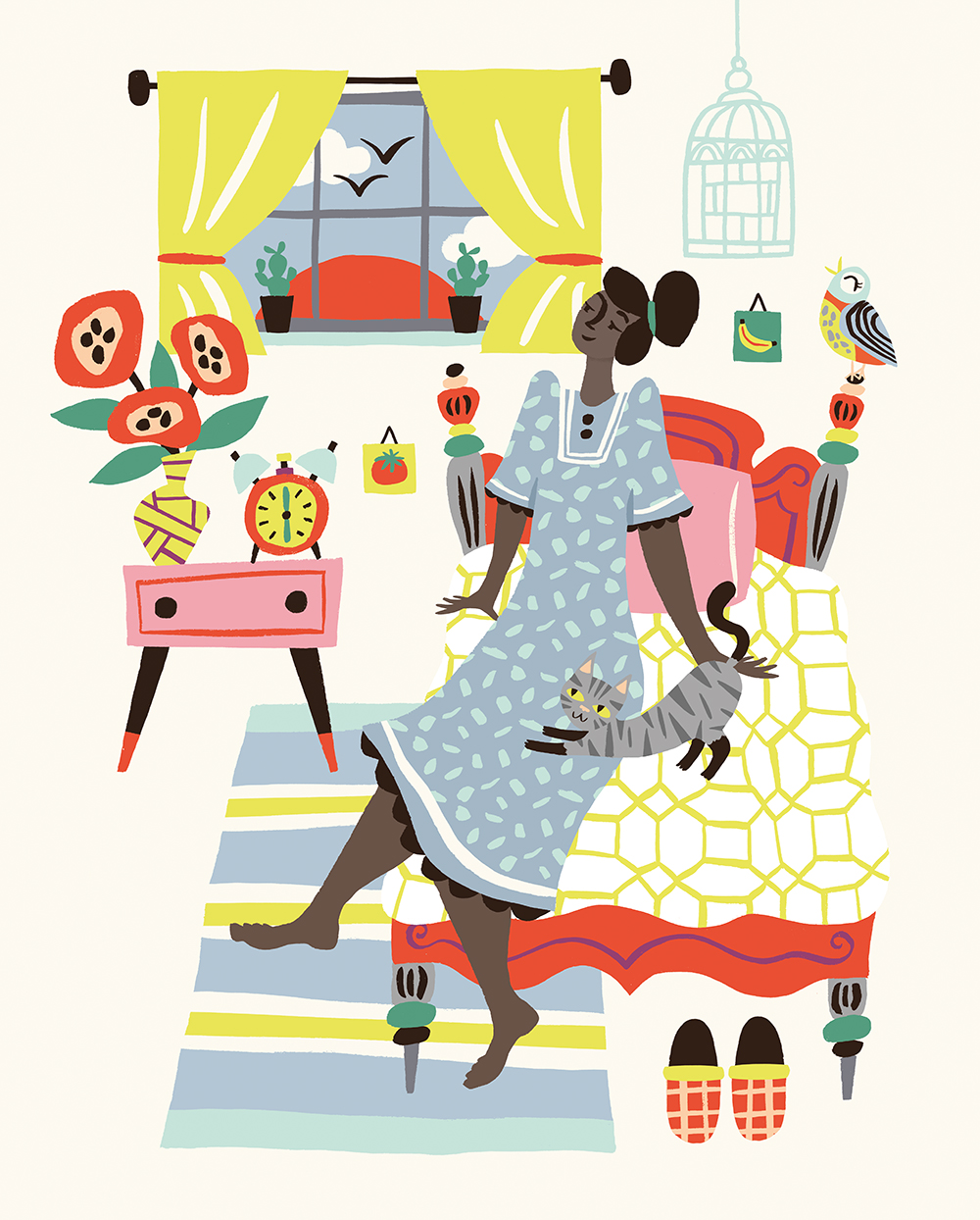 Flow Magazine tropical illustration women cute Tropical artist magazin.jpg