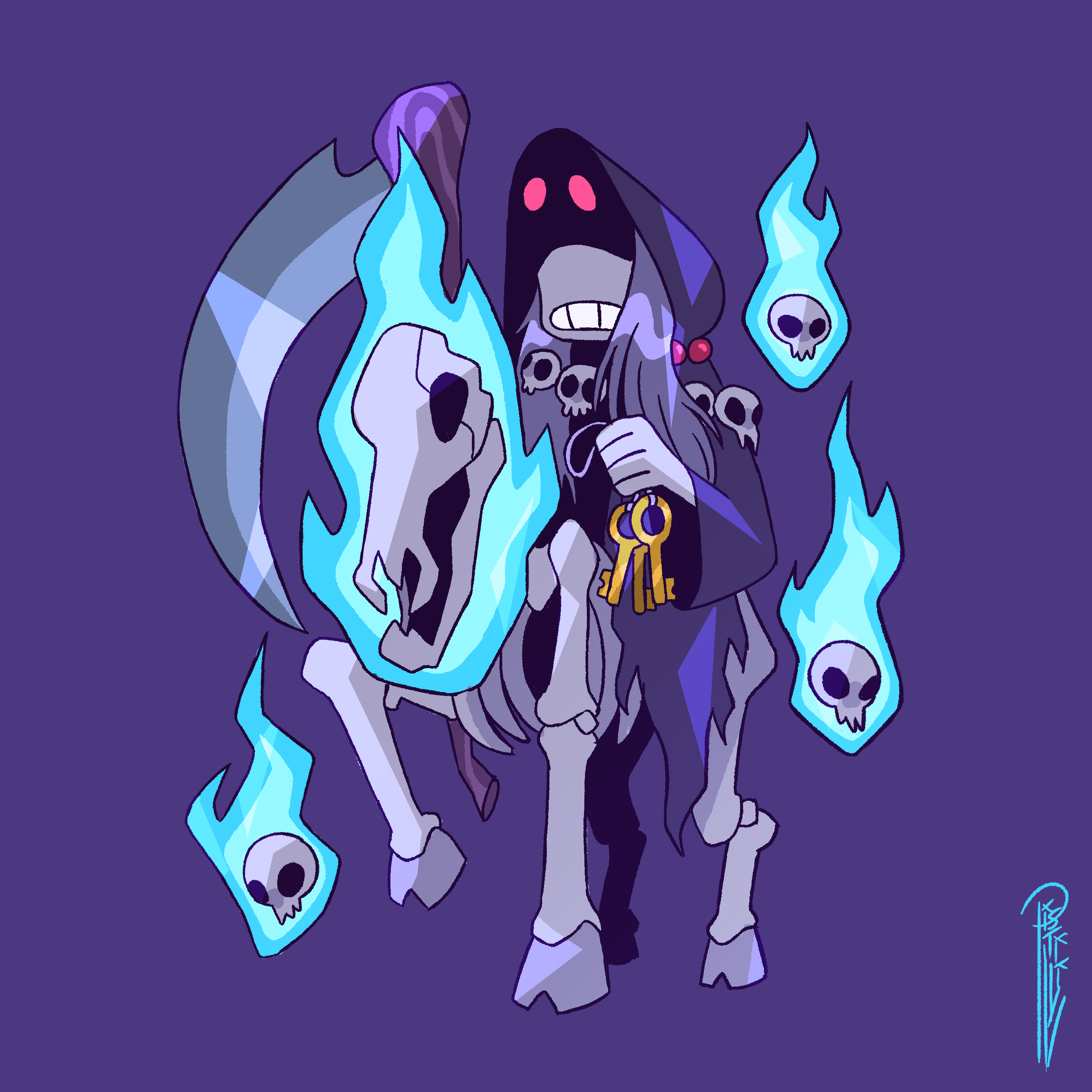 character design four horsemen illustration apocalypse concept Digital.png