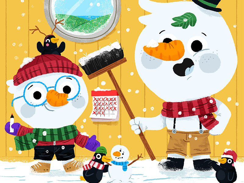 Already thinking about winter...  animals character cute drawing illus.jpg