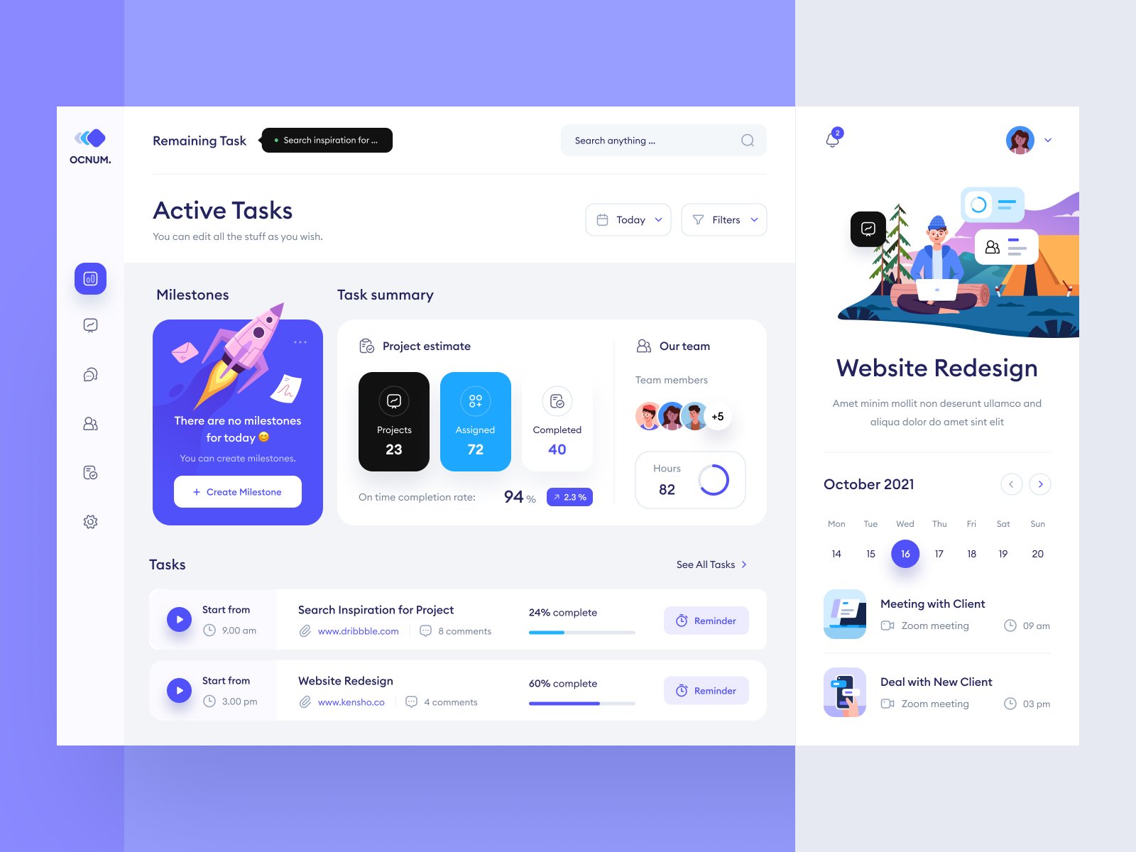社区人工归类网页 Task Management Dashboard Design activity application calendar client.jpg