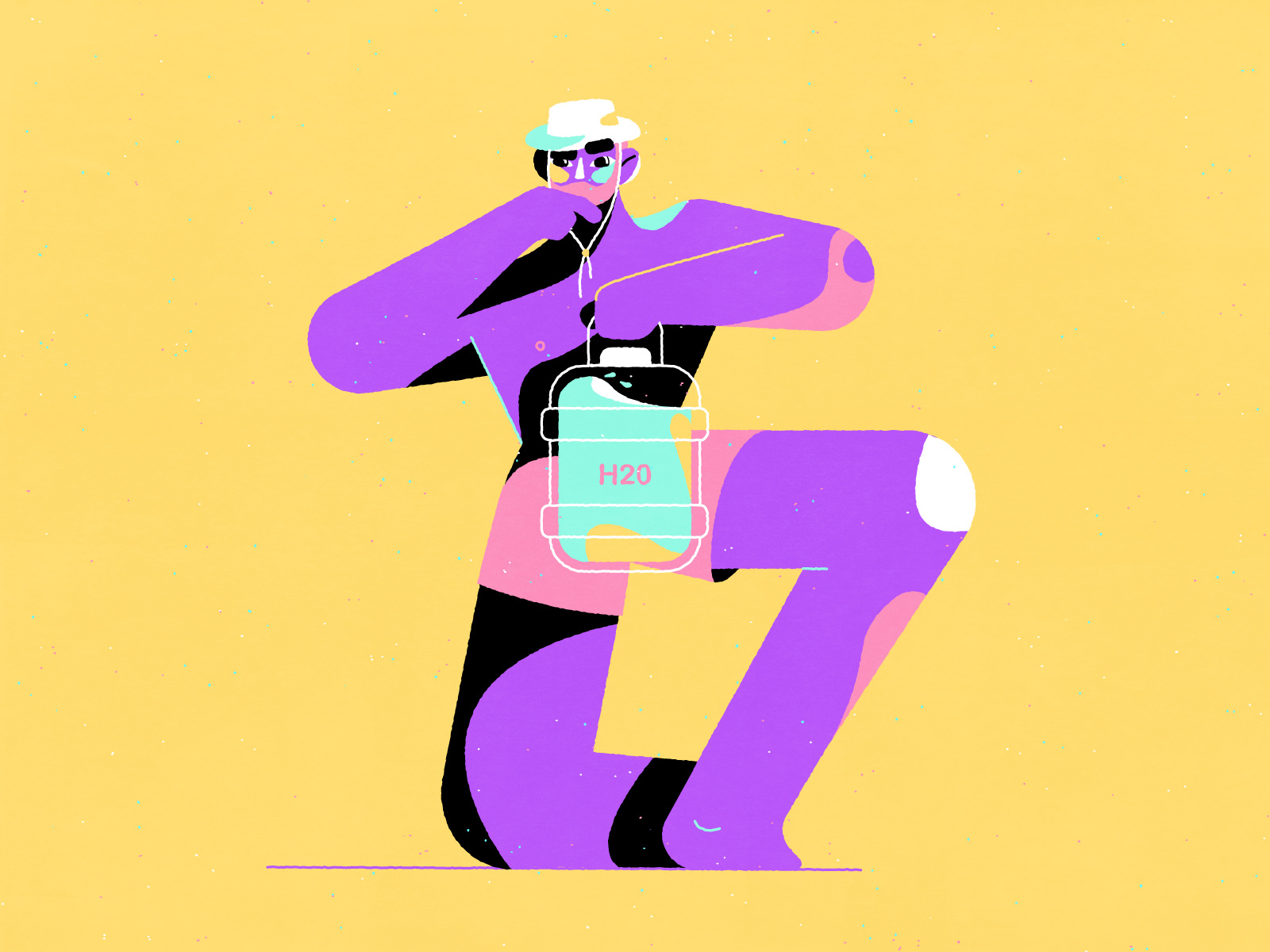 ILLUSTRATION  Character design  summer woman man art direction  Hot wa (3).jpg